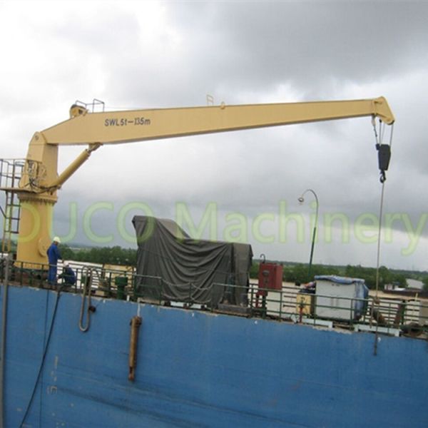 кливера заграждения 5t CCS 13.5m краны фиксированного гидравлического морские