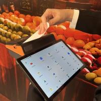 Terminal de paiement sans fil pour magasin de détail avec écran tactile capacitif et commodité