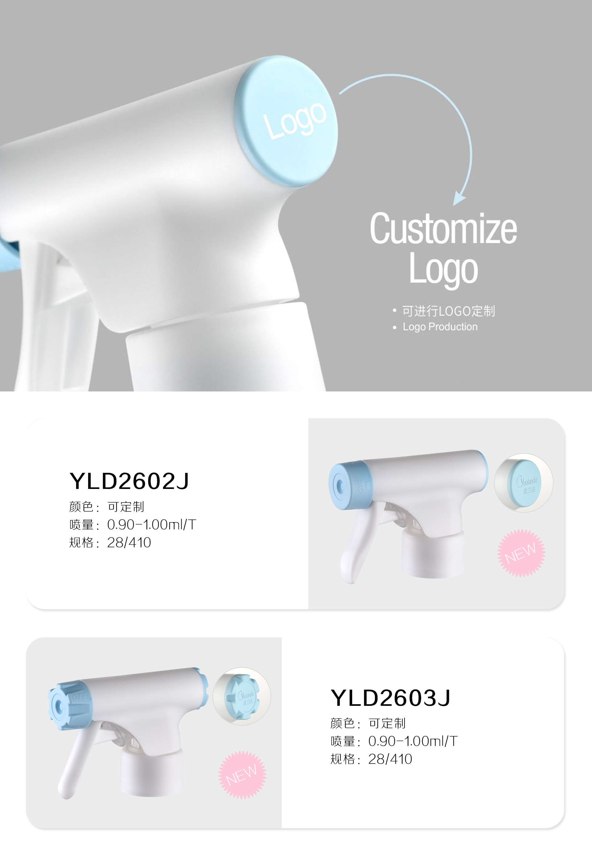 Plastic Non-Spill Chemical Fine Mist Trigger Sprayer 28mm Bottle Spray Pump for Liquid Soap Cleaning