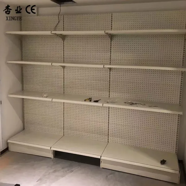 Factory Customized Color Size gondola supermarket shelves clothing store shelves