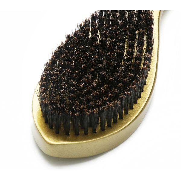 Custom Logo PU Boar Bristle Beard Brush With Beech Wood Handle