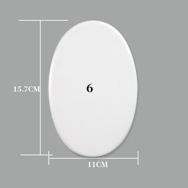 Carreaux en céramique sous-limation ovale recouverts de blanc Portraits commémoratifs pour personnes âgées Carreaux en céramique de tombe