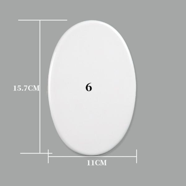 Oval Shape Sublimation Ceramic Tile Blanks DIY Projects Various Size