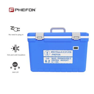 Exemplar de transporte a frio Refrigerador de vacinas para amostras biológicas
