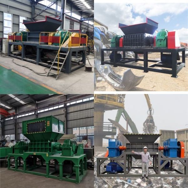 7000*3100*4000mm High Safety Level Double Shaft Shredder for Recycling Used Car Scrap