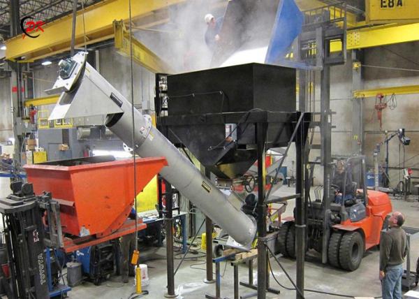 Salt Flexible Auger Screw Conveyor Transmission Belt Conveyor Heat Resistant