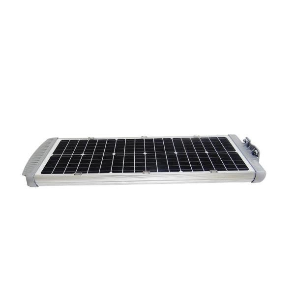 High end Silvery 50w Die casting aluminum super brightness All In One led solar street light for street project