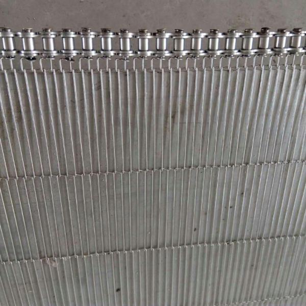 Transfer Plate Link Belt Metal Conveyor Belts Argon Welding High Hardness