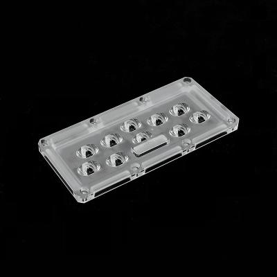 Waterproof LED Lamp Lens With Clear Design for Wall Pack