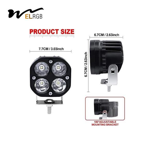 3 polegadas 40W Off Road Fog Lights 4x4 4000lm Car Laser Fog Lamp
