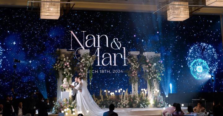 Wedding Led Screen Stage Background P3.91 Indoor Curved Full Color LED Display Screen