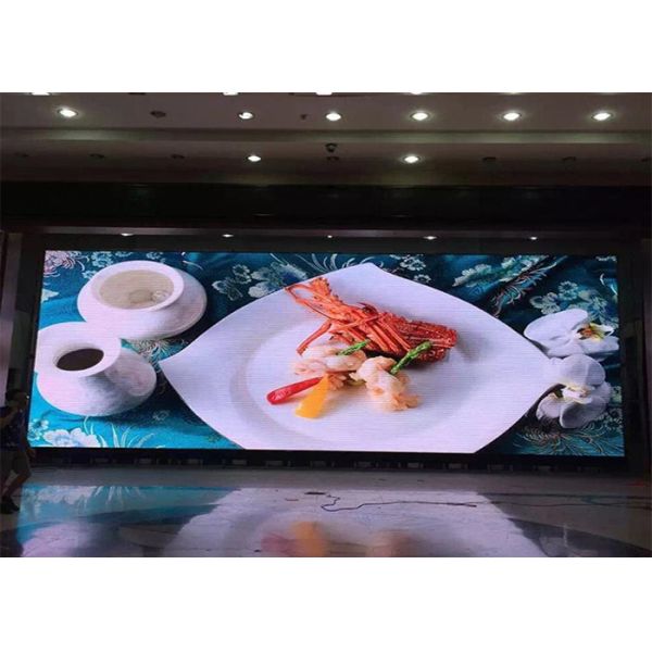 P4mm Fixed Led Video Wall Indoor 256x128mm Led Modules Front / Rear Access Service