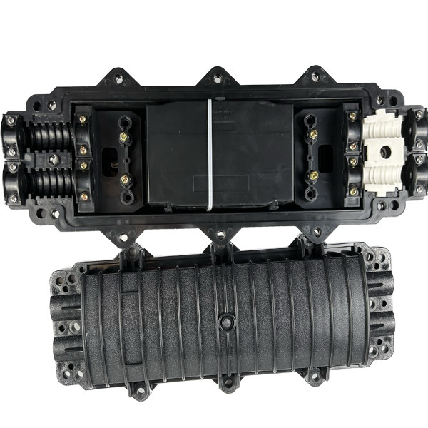 FTTH 2 In 2 Out Dome Fiber Optic Splice Horizontal Closure Joint Box