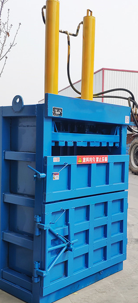 380V 2.2kW Waste Vertical Paper Baler Safety with 350kg Weight