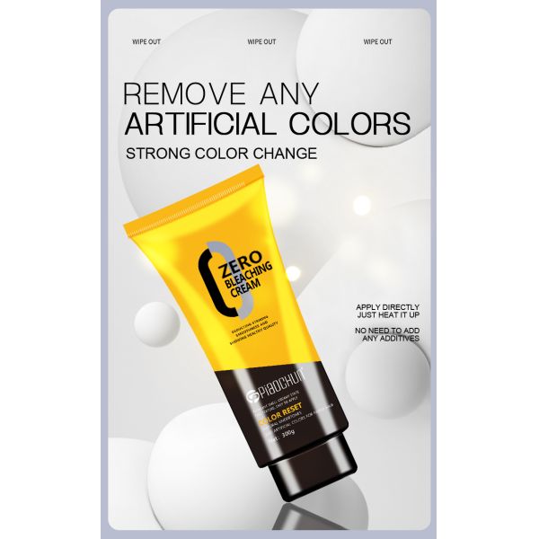 500ml Damage-Free Hair Bleach Cream - Pro Color Removal Effect, Guangzhou Manufacturer Direct Supply, Wholesale Supported
