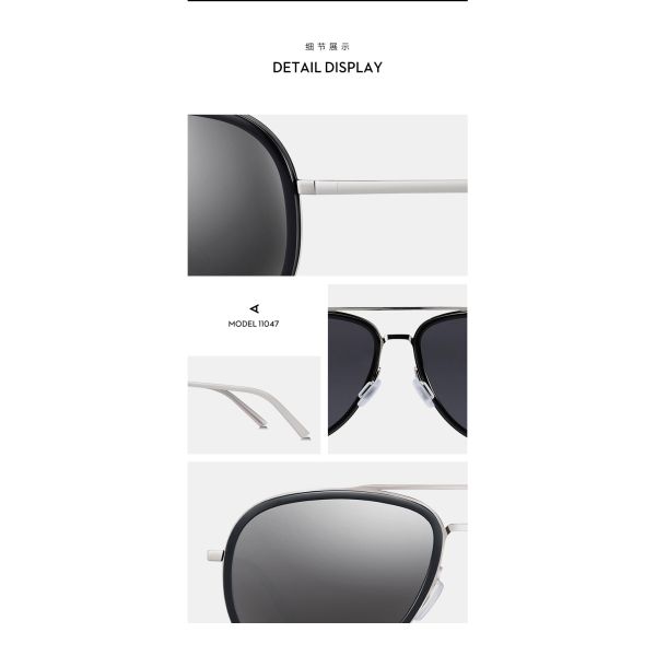 TAC Polarized Aviator Sunglasses , Polarised Glass Sunglasses Black Pink