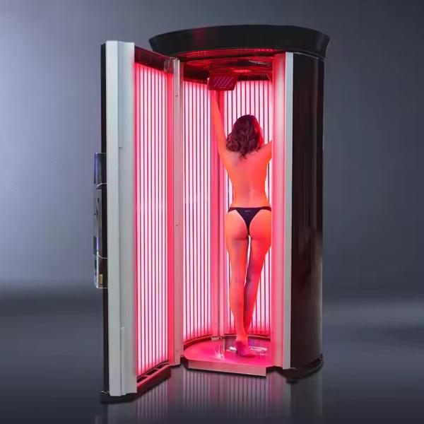 Hotsale Vertical Solarium Stand up Tanning Bed Indoor Sunbed Machine Down Home Tanning Bed Booth Taning Machine Solarium Sunbed for Skin Tanning