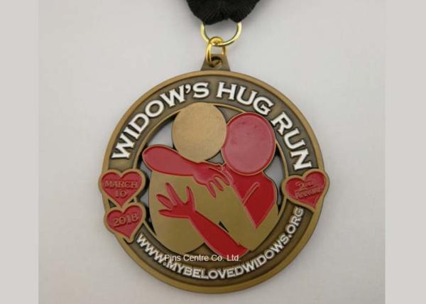 Custom Bronze Enamel Jiu Jitsu Medals , Die Casting Souvenir Zinc Alloy Canada Medals