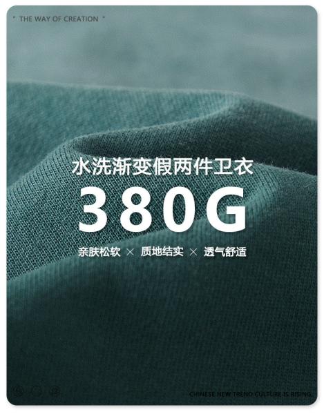                  Casual Hoodies Long Sleeve French Terry Custom Hoodies for Men             