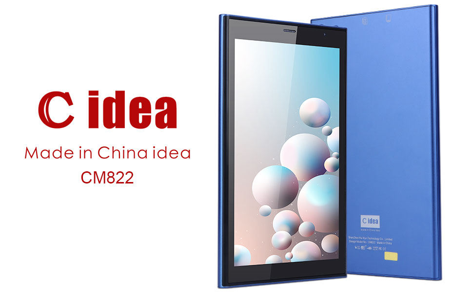 C идея 8 дюймовый Android планшетный ПК 8 ГБ оперативной памяти 512 ГБ ROM Quad Core 800 * 1280 HD планшеты с WIFI / SIM-картой CM822 (синий)
