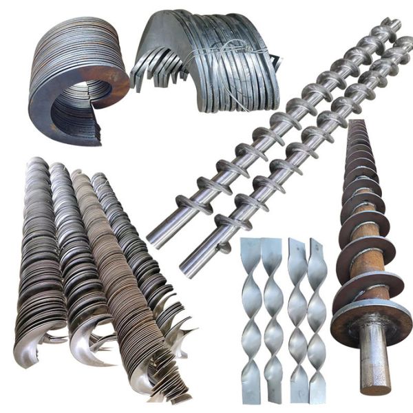 High Precision Stainless Steel SS304 SS316 Shaftless Auger Screw Customizable for Conveyor Farms Machinery