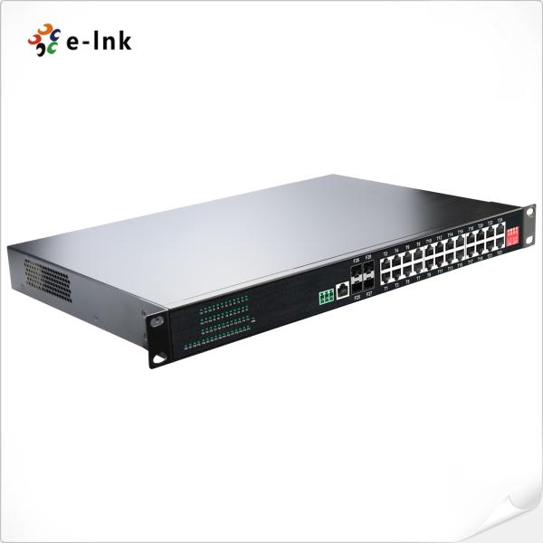 Commutateur Ethernet industriel L2 Montage sur support 24x10/100/1000T 4xSFP