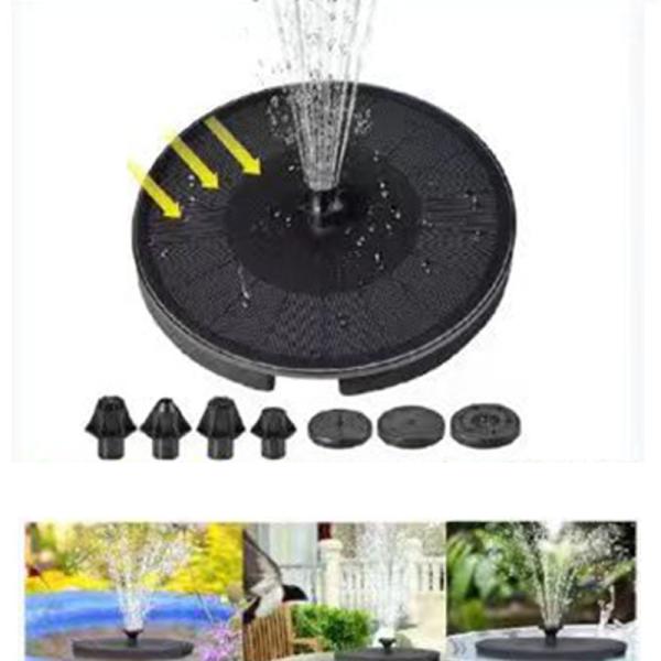 Os fabricantes fornecem a fonte de flutuação da água exterior solar da associação da bomba da fonte com a fonte solar colorida Pum dos acessórios das luzes