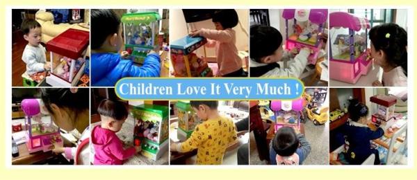 Grab-it Coin Operated Candy Grabber Toy Doll Prize Catcher Small Mini Cranes Claw Game Machine For Kids Children