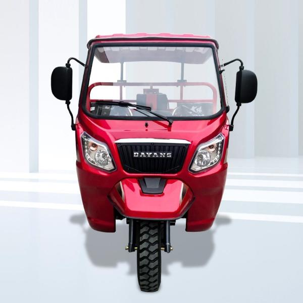 300cc DAYANG Five Wheel Auto Self Dumping Cargo Tricycle com telhado e design de 3 rodas