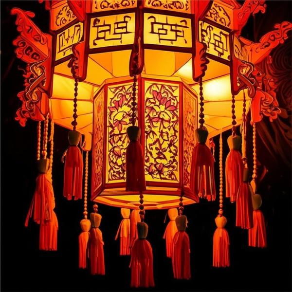 Patrones florales Decoración Linterna Artes de las flores chinas Linternas para exposiciones
