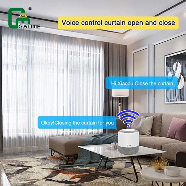 Quiet Brushless 3/4/5 Wire Curtain Motor Automation RF433 Remote Control Drapery System