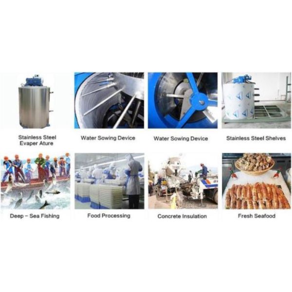 Customized 10 Tons Flake Ice Machine CBFI Compressor R507 Refrigerant