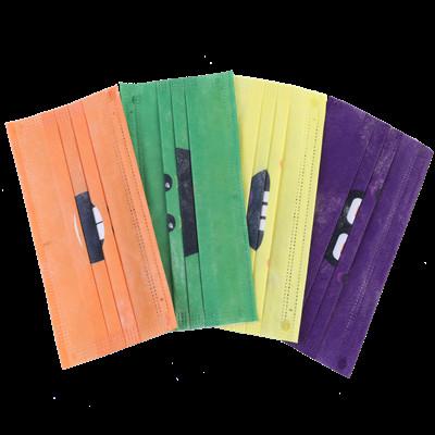 Medical Grade Disposable Face Mask 3 Layer Multi Colored Custom Patterned
