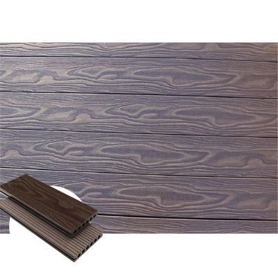 o jardim traseiro do Decking composto oco de madeira vermelho de 140x25mm reciclou materiais