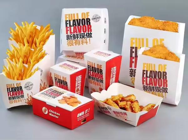 Boîte à hamburgers de taille personnalisée boîte à poulet frite