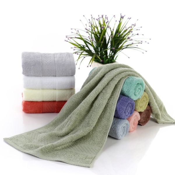34*74CM Custom Cotton Face Towel for Hotel Home Spa Jacquard Absorbent Bath Towel Set