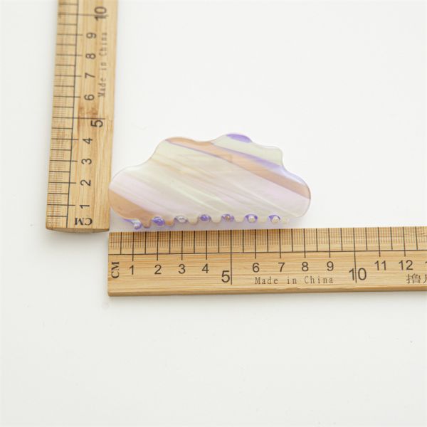 Magic cloud color gradient 8cm large acetic acid hair clip shark hairpin accessories hair catch