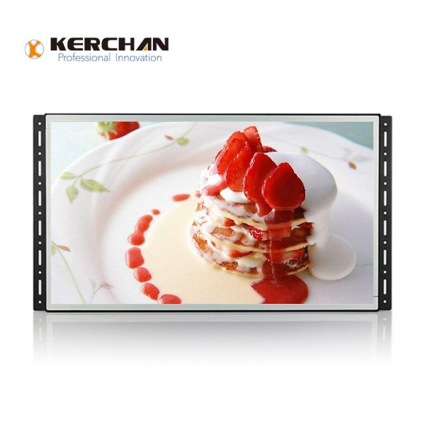 Multimedia Open Framed 18.5 Inch Lcd Monitor OEM Support With Push Button