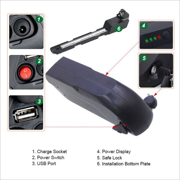14ah Electric Bike Rechargeable Battery 64v 72v 80v 96v Lithium Ion Battery