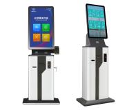 Quiosque de check-in de autoatendimento com slot para leitor de cartão POS Cobrança de caixa registradora