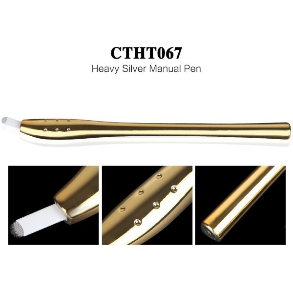 Ld - Plated Disposable Microblading Pen With Blade Medical Paper & Blister Packing