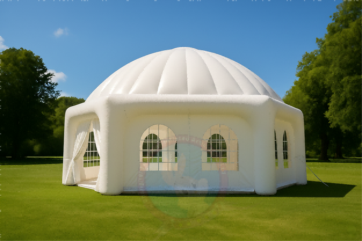 Custom Durable White Wedding Festival Celebration Tent Giant Inflatable PVC Palace Tent for Outdoor Exhibitions Weddings Events