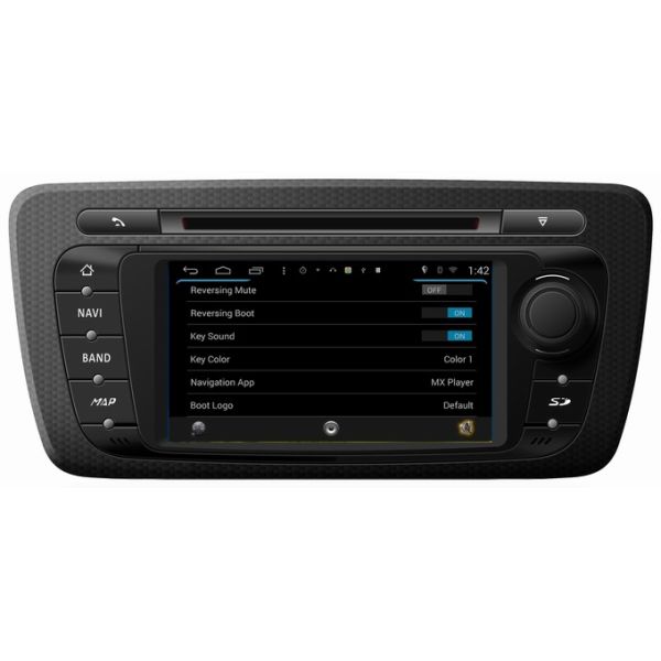 Ouchuangbo pure android 4.4 Seat Ibiza 2013 2014 autoradio gps dvd support 1024*600 4 core