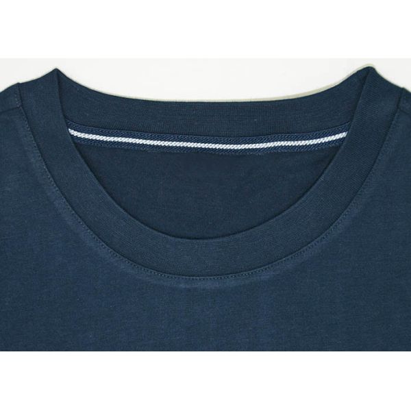 Cotton Jersey Men's Round Neck Pajamas / Mens T Shirt And Woven Shorts Pyjamas With Side Pockets