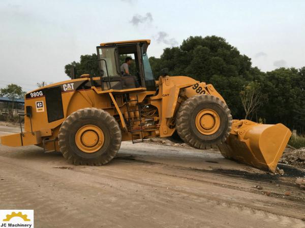 Carregador pesado da roda do equipamento de 223,8 quilowatts, carregador de 8 toneladas da roda de Caterpillar 980G