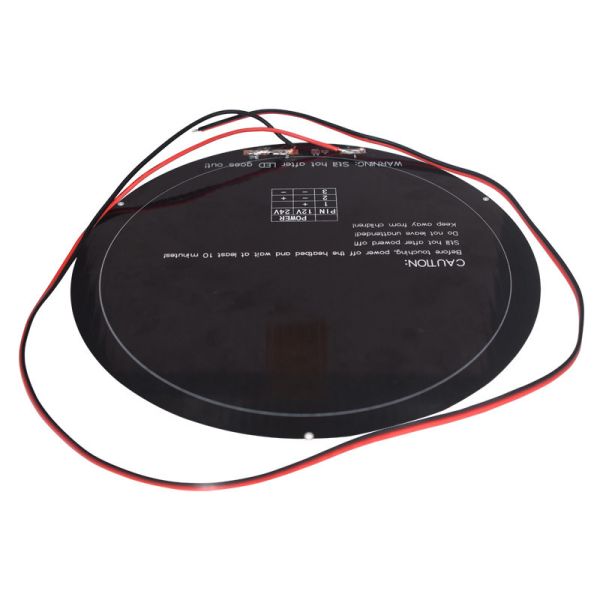 MK3 Aluminum Substrate 3D Printer Heatbed 240mm Round With Welding Wire