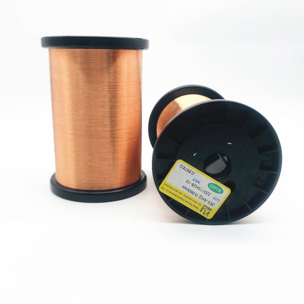 Fio de cobre do ímã de 2UEW 155 Solderable 0.06mm