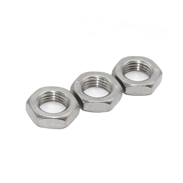 Quick Installation DIN439 Stainless Steel Hex Thin Nut Ss304 Nut Metric Thread M3-M48