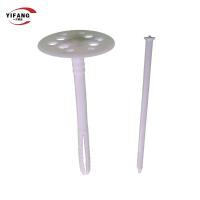 60mm Wall 50mm Plastic Insulation Anchors With Steel Nail