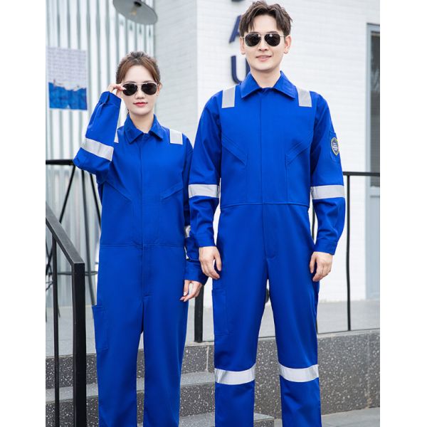 Reflective Anti-Static FR Coveralls 100% Cotton, Shipyard/Sea Port/Steel-Making Welder